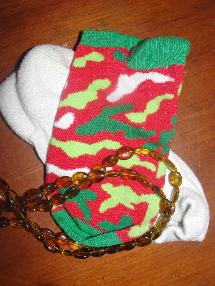 Static socks & amber