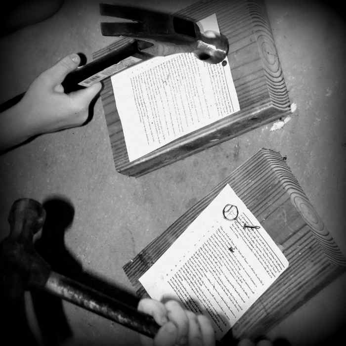 Nailing the 95 Theses to the Wittenberg Door