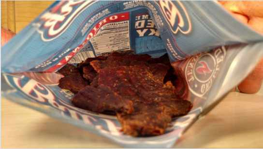 "Dried Bison" beef jerky 