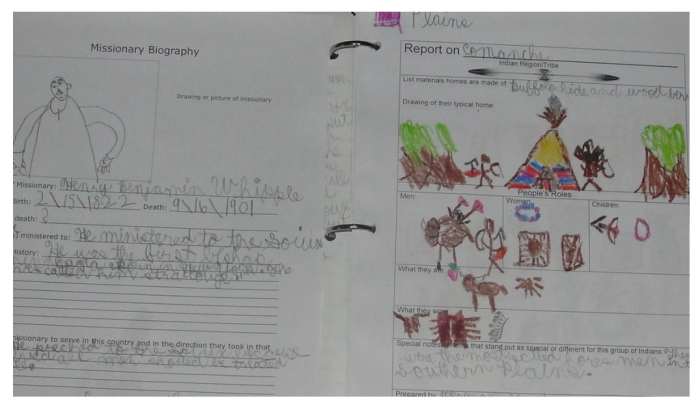 Missionary Report page and Indian Tribe Report page