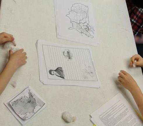 Attempting to remove seeds from raw cotton