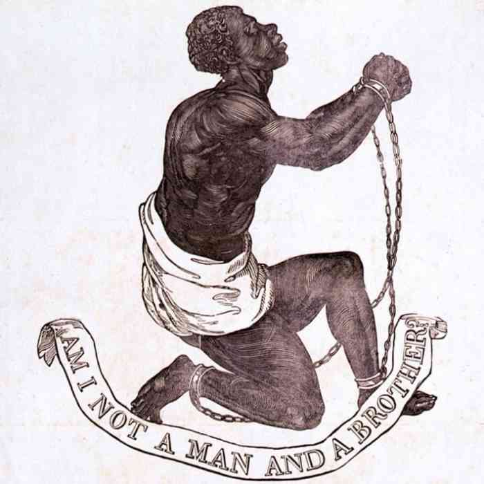 "Am I Not A Man And A Brother?" Medallion created as part of anti-slavery campaign by Josiah Wedgwood, 1787