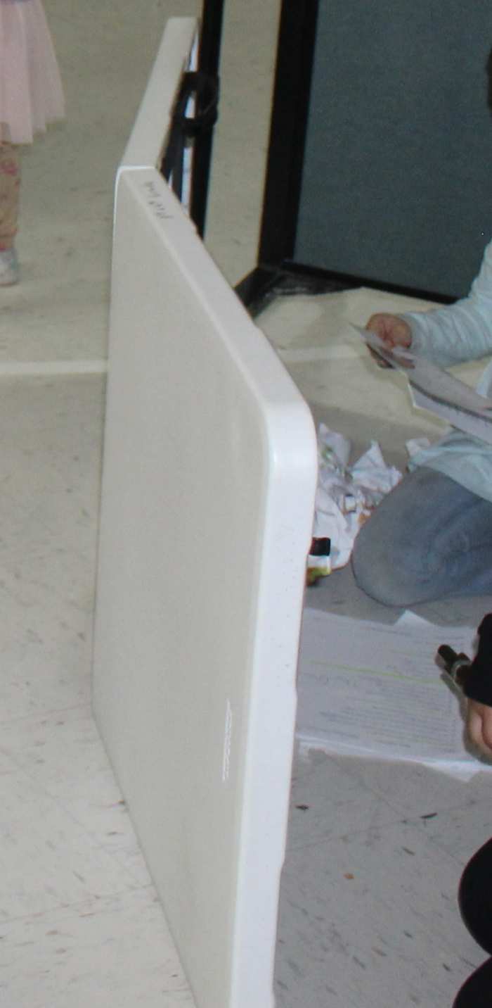 Classroom version: with tables on their sides for trenches and paper balls as the weapons