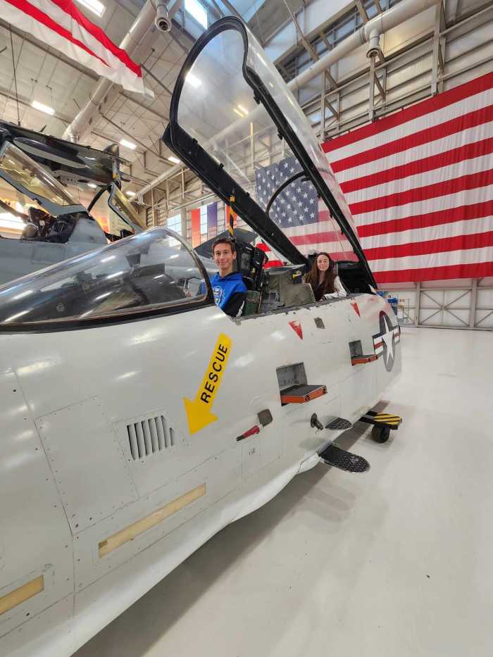 Numerous planes have open cockpits that your children can climb into