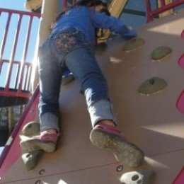 Rock climbing activity from Lesson 2: To Mount Everest and Beyond: A Lesson on Mountain Climbing for Children