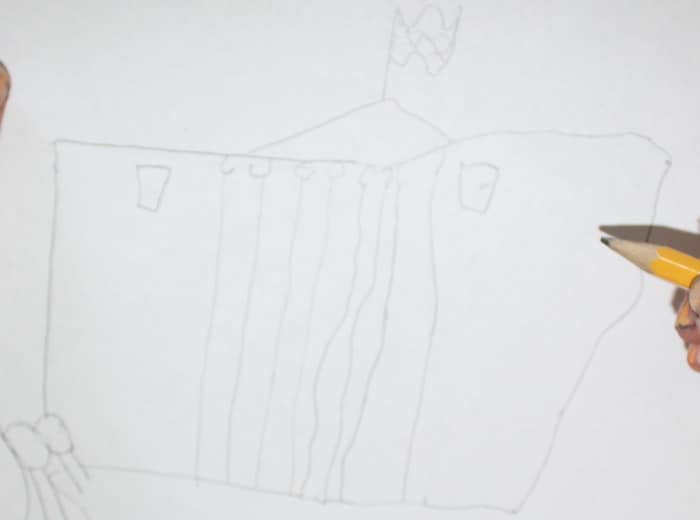 White House final project by a young 5 year old