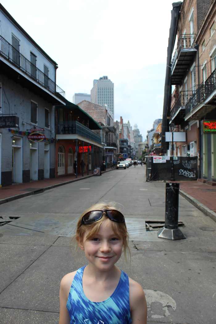 Bourbon Street is okay to view in the morning.