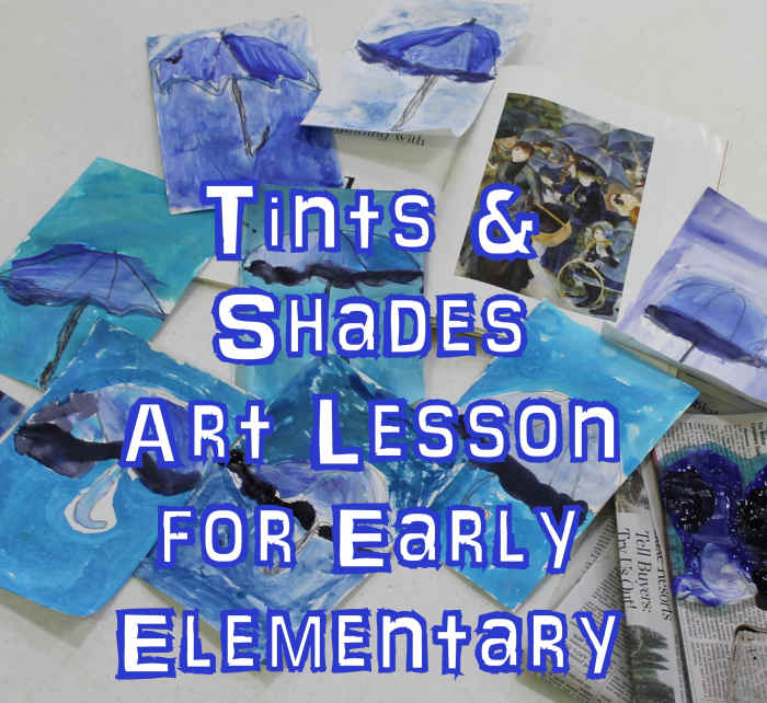 Tints & Shades Art Lesson for Early Elementary