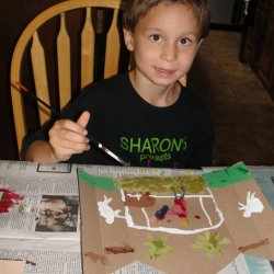 Painting a Russian Orthodox triptych